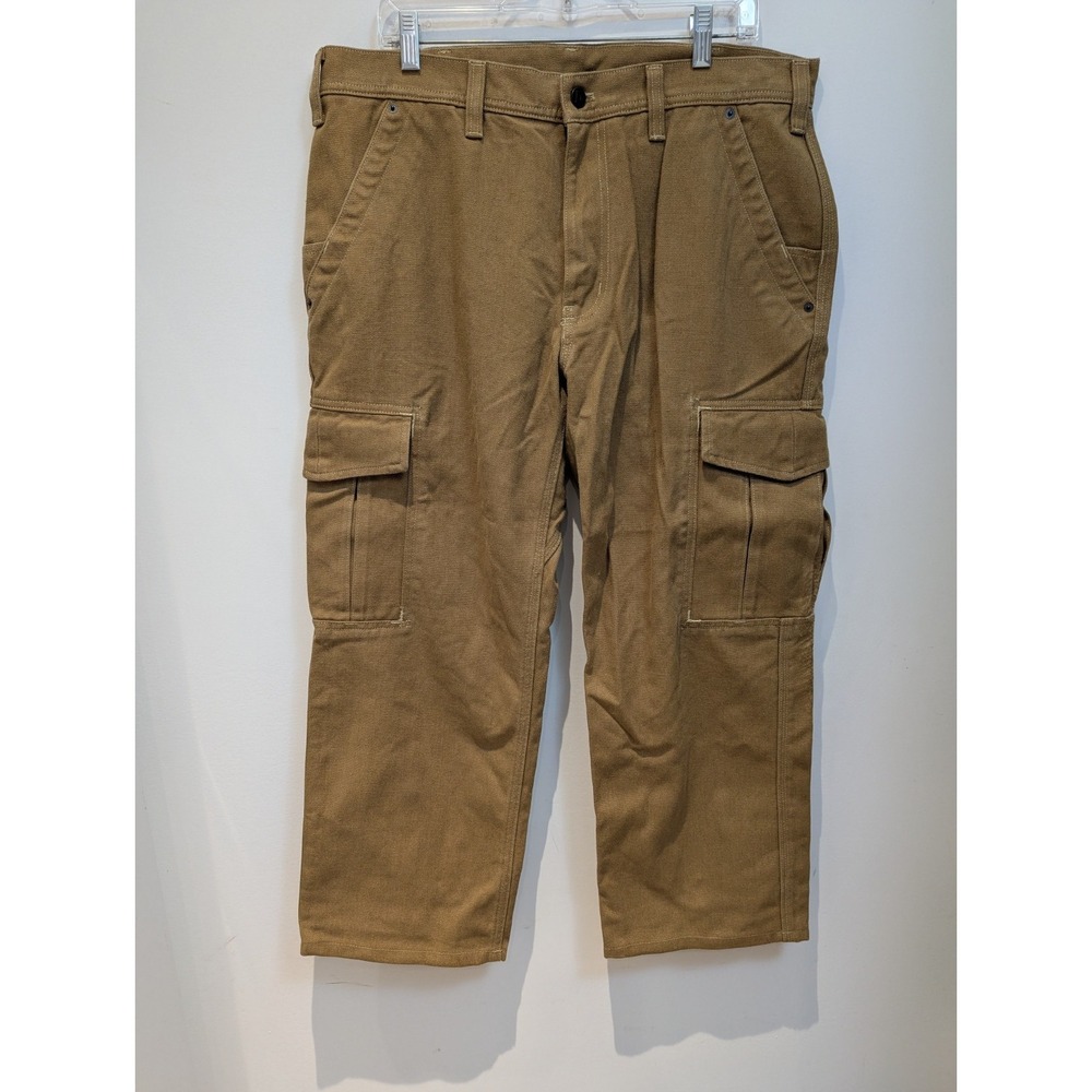 Patagonia Iron Forge Cargo Hemp Canvas‎ Work Wear Pants Brown Mens Size 36